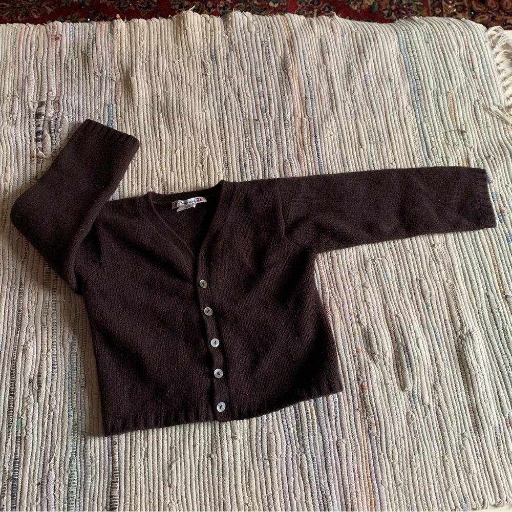 Bonpoint Girls Button Down Cardigan